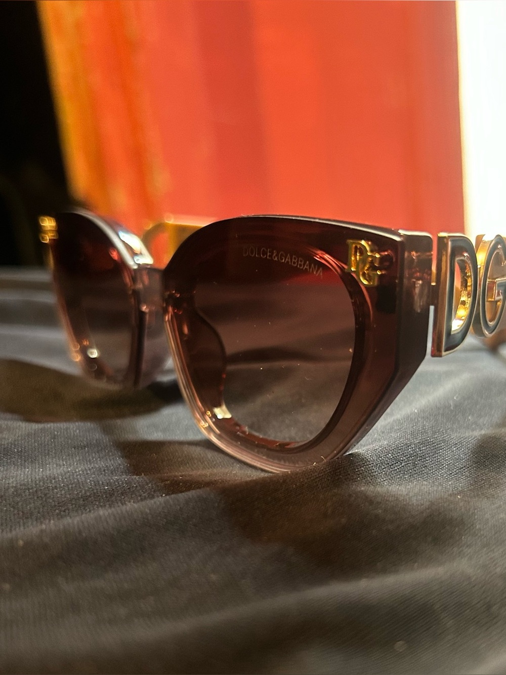 Dolce & Gabbana Women's Brown Gradient Logo Sunglasses no case